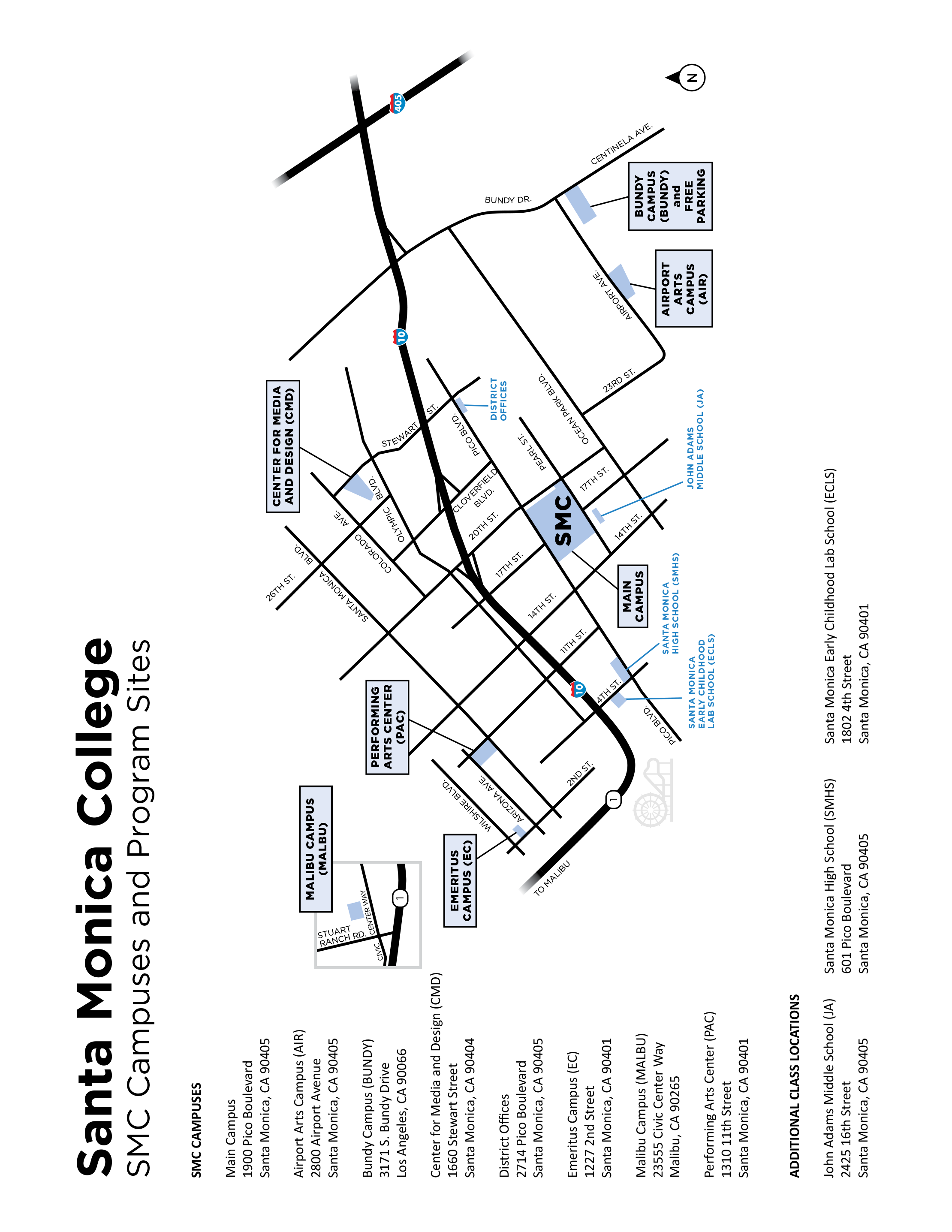 Campuses and Program Sites Santa Monica College